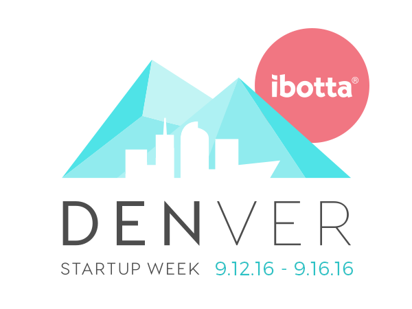 denver start up week with an illustration of a mountain