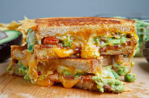 Bacon Guacamole Grilled Cheese