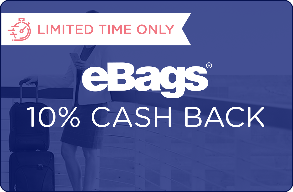 eBags cash back card, limited time only