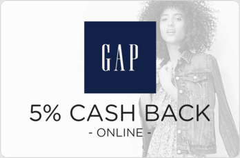 Gap 5% Cash Back