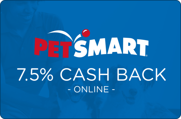 Petsmart 7.5% Cash Back Online