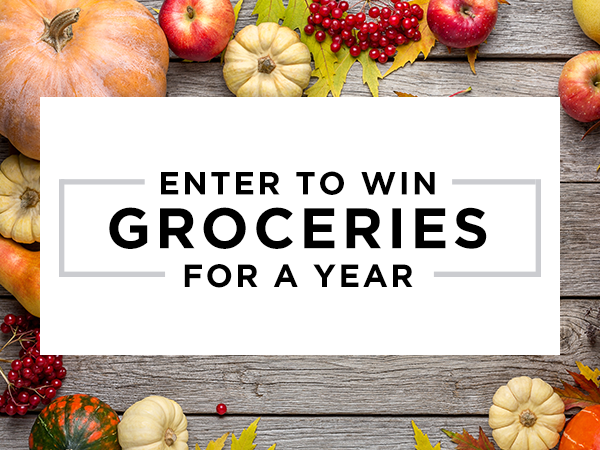 Enter to Win Free Groceries for a Year