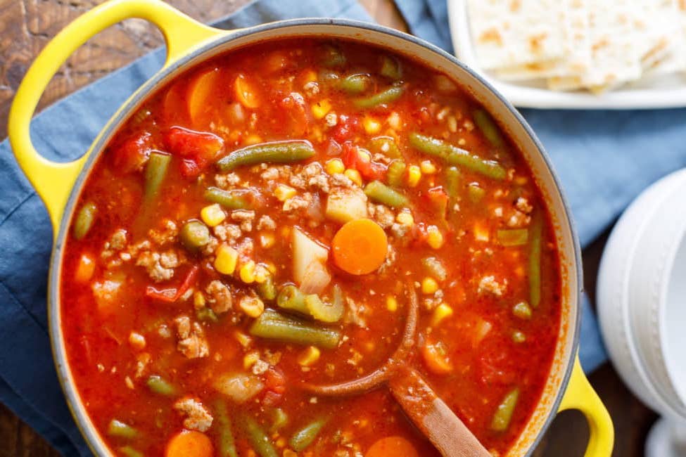 Ground Turkey and Vegetable Soup Recipe