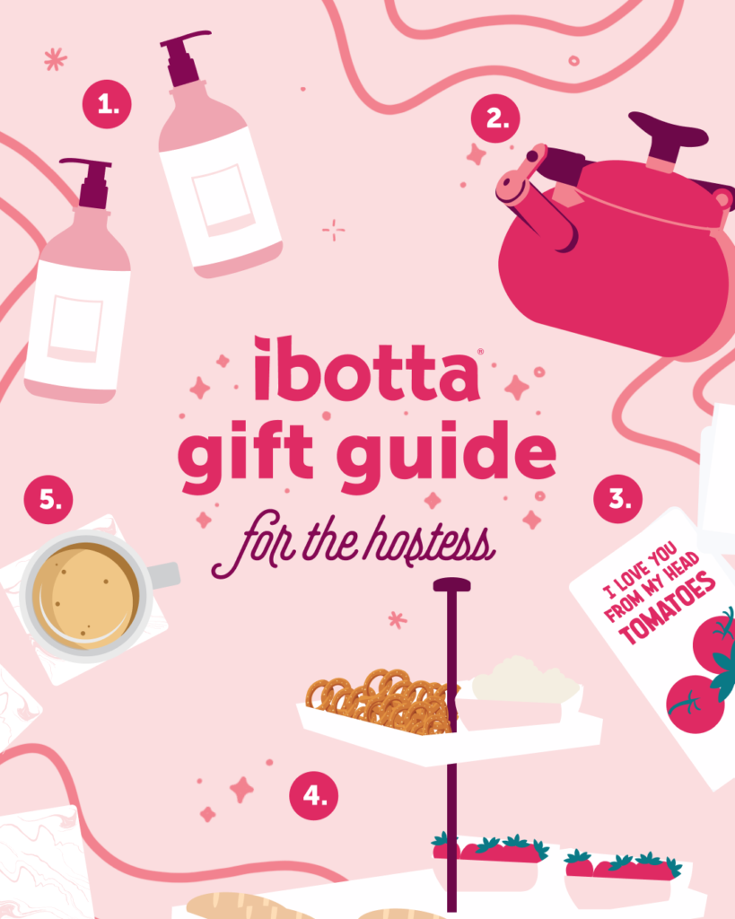 An illustration of great gifts for the hostess